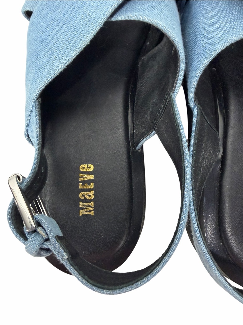 Anthropologie Maeve Platform Chrissy Sandal Blue Size 6-6.5(37) NWOB - Picture 11 of 13